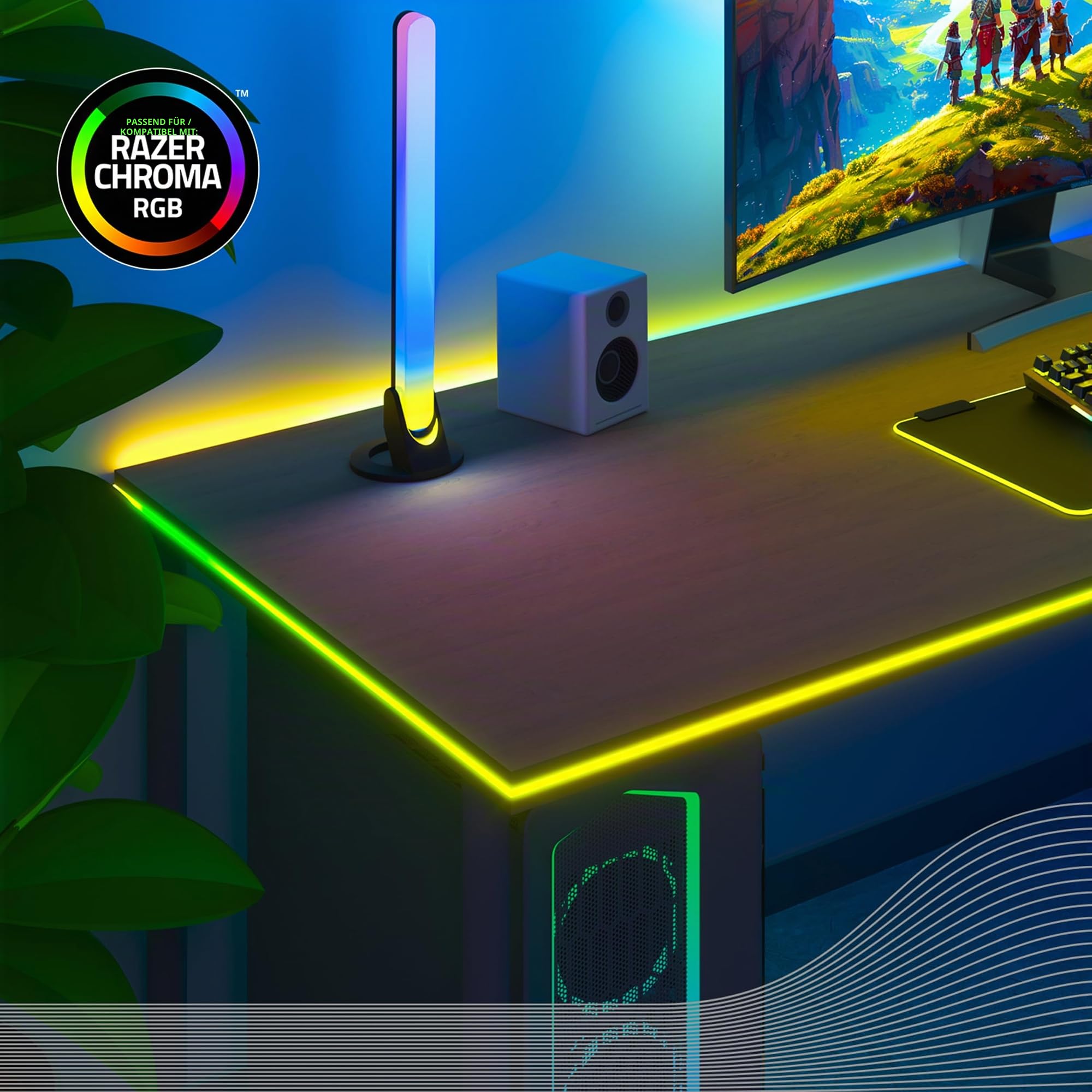 calex-smart-led-strip-150-cm-rgbic-wlan-app-und-sprachsteuerung-selbstklebend image 7