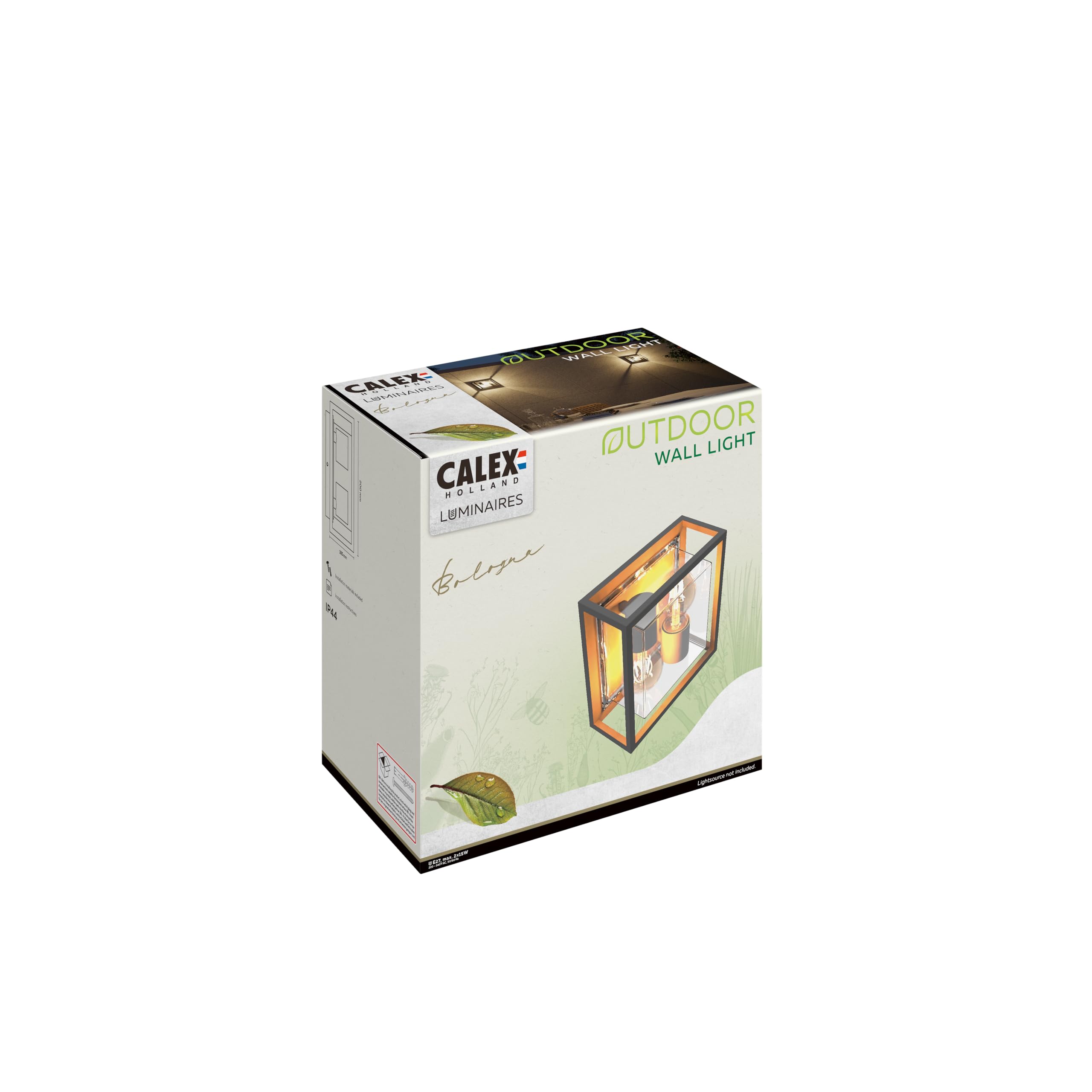 calex-bologna-wandleuchte-e27-ip44-schwarz-ohne-leuchtmittel image 4
