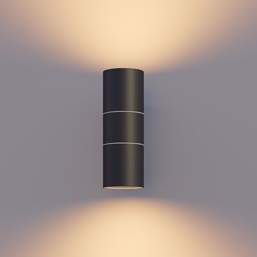 calex-smart-outdoor-wandleuchte-up-down-2x-gu10-schwarz image 7