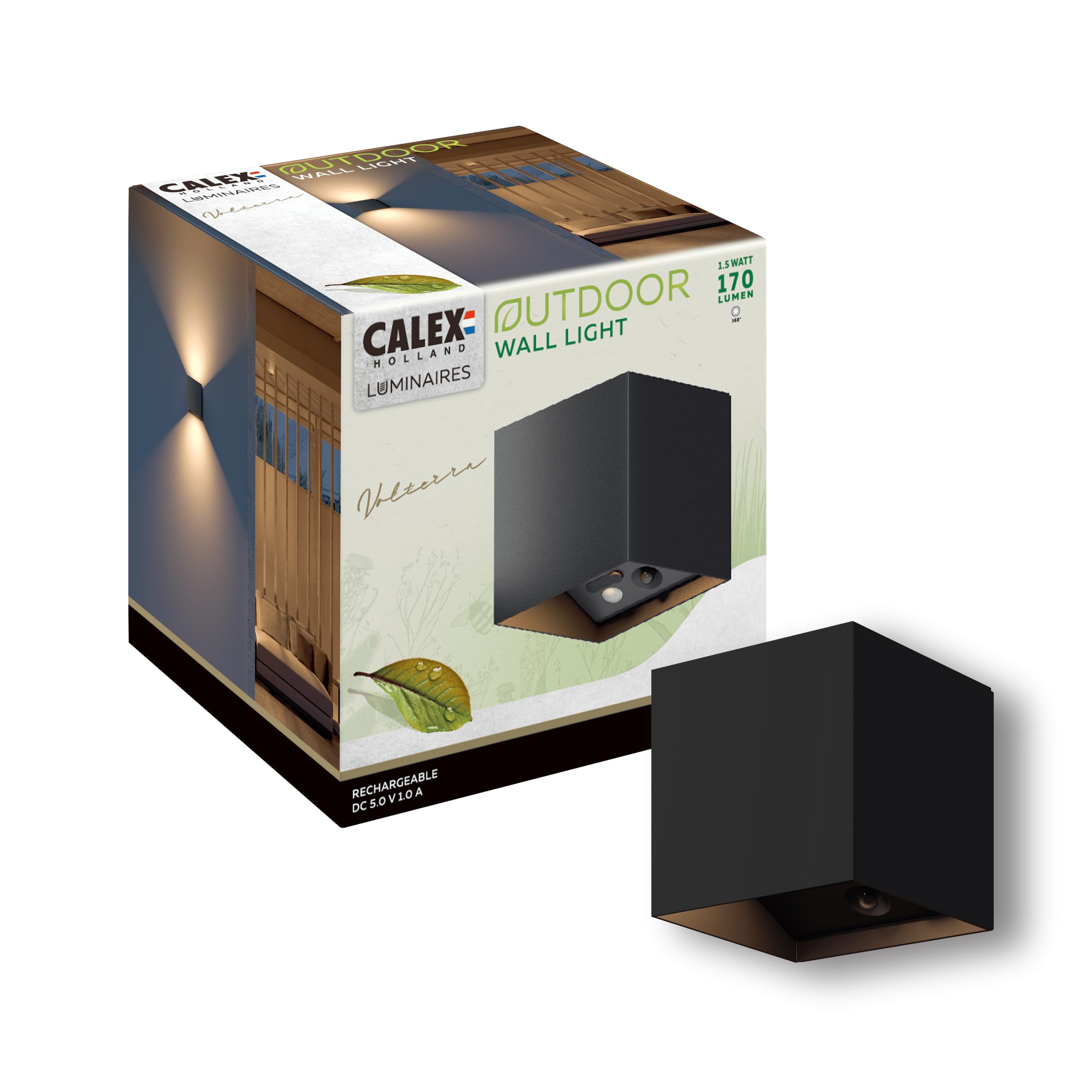calex-volterra-wandleuchte-up-downlight-akku-ip44-schwarz image 1