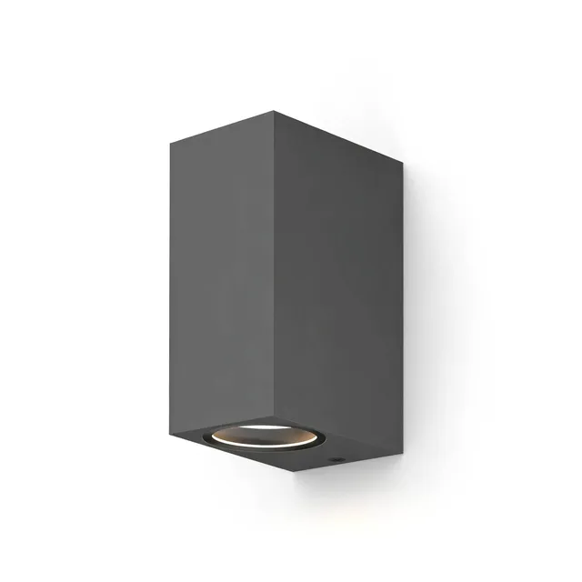 calex-bergamo-wandleuchte-up-down-2xgu10-ip54-anthrazit-ohne-leuchtmittel image 1