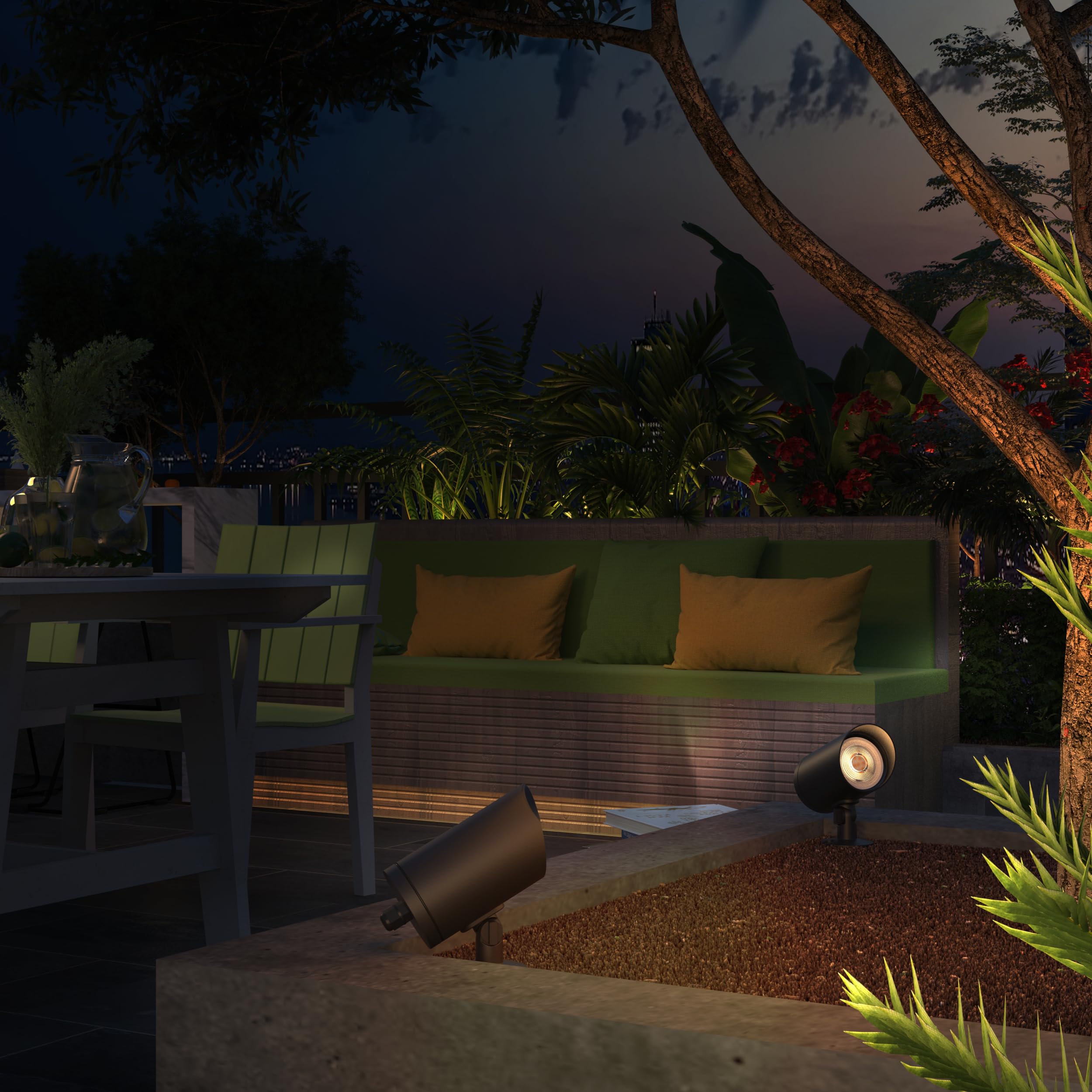 calex-led-gartenstrahler-mit-erdspie-gu10-ip65-schwarz-ohne-leuchtmittel image 3
