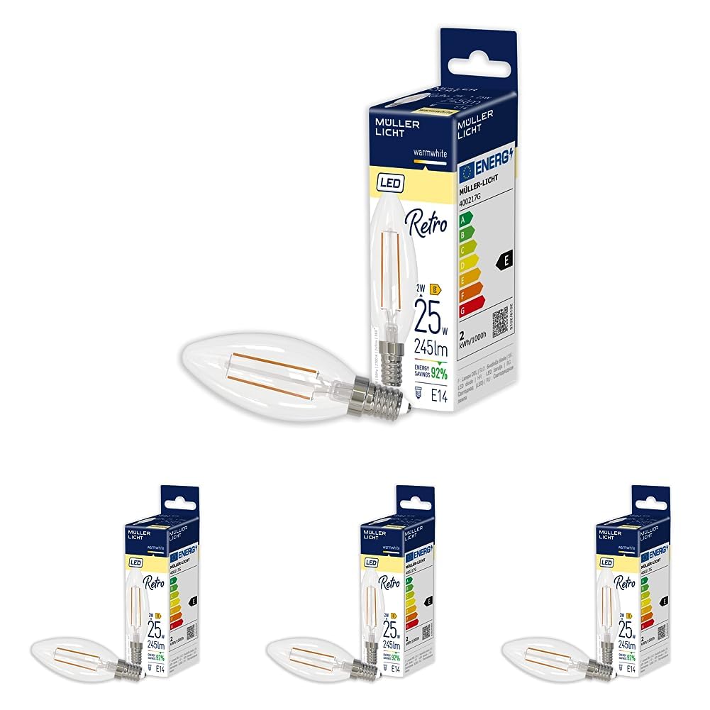 m-ller-licht-retro-led-filament-kerze-e14-2-9w-ersetzt-25w-klar image 3