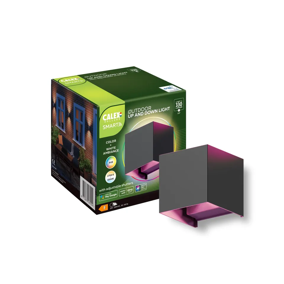 calex-smart-outdoor-led-wandleuchte-up-down-rgb-schwarz image 1