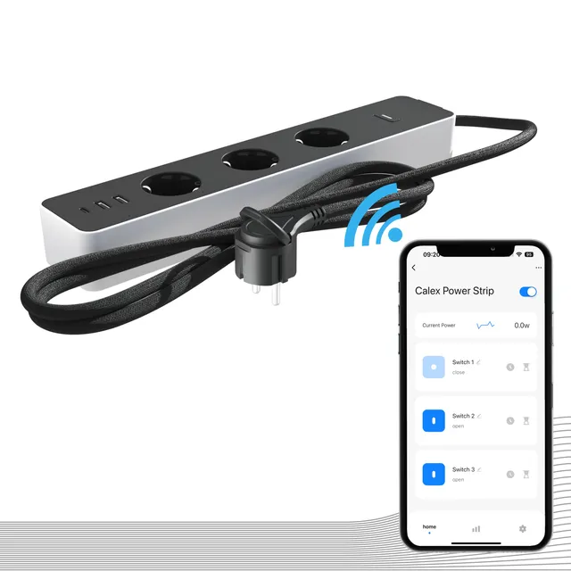 calex-smart-steckdosenleiste-wlan-bluetooth-usb-c-3680w image 1