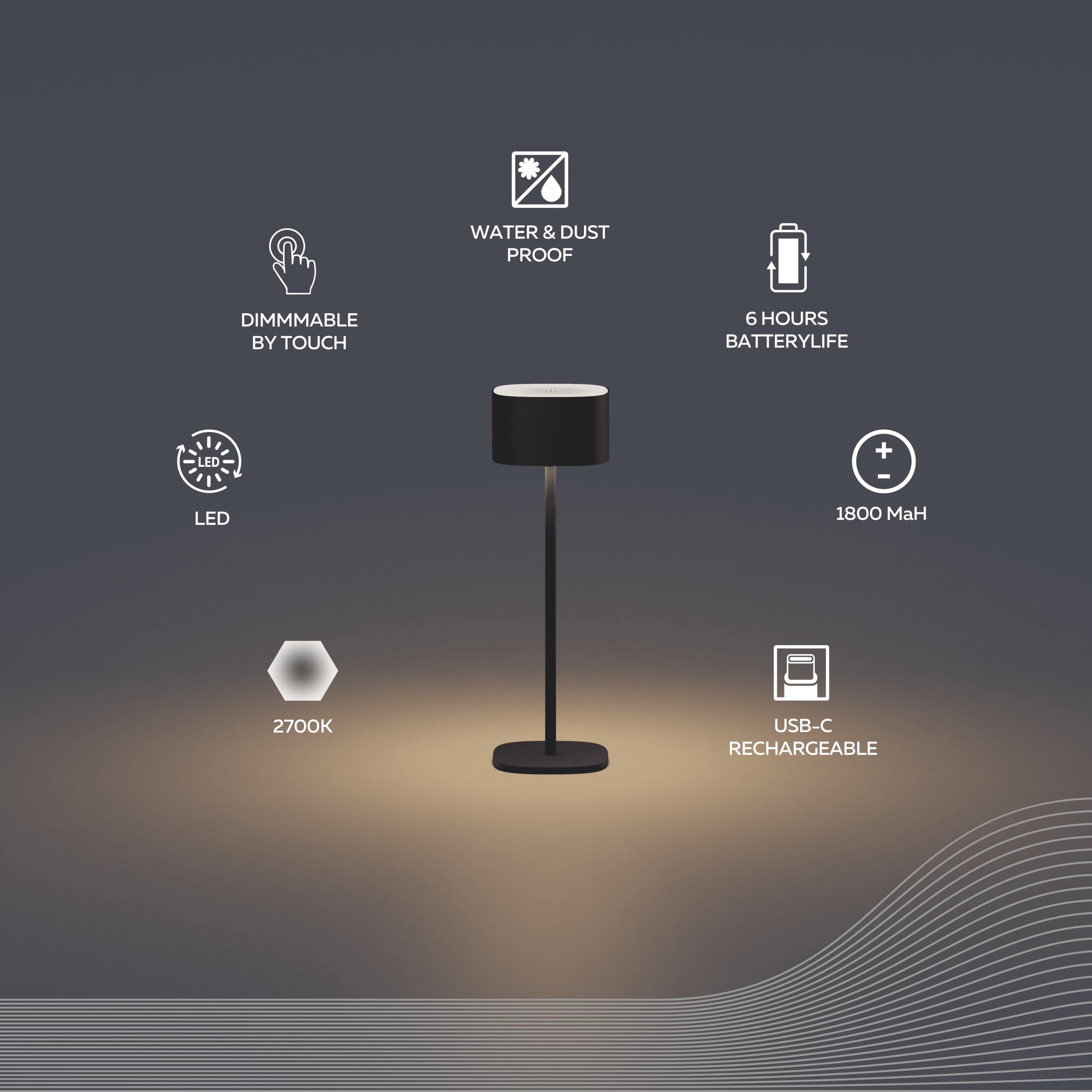calex-serino-tischlampe-akku-kabellos-dimmbar-schwarz-2er-pack image 2