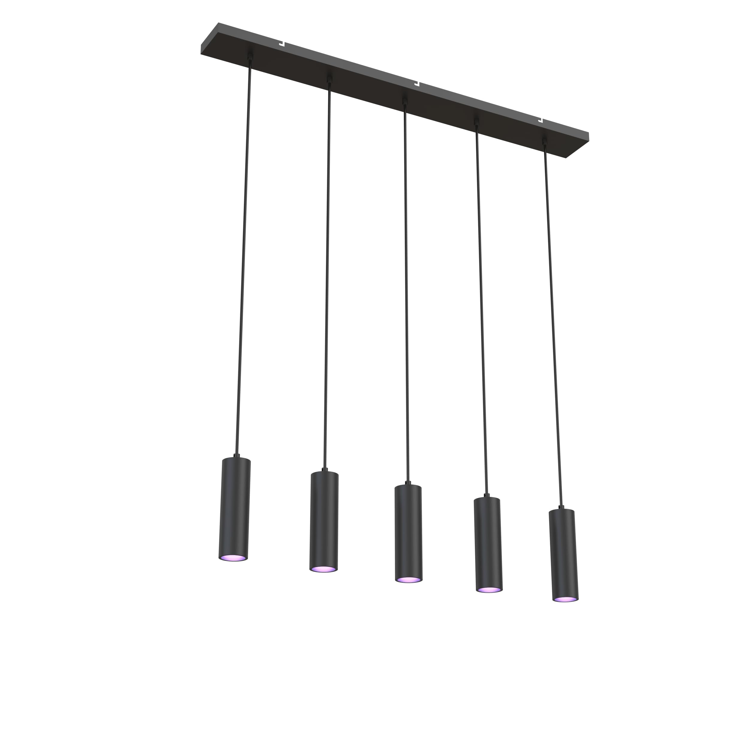calex-smart-led-pendelleuchte-5-flammig-gu10-matt-schwarz image 1