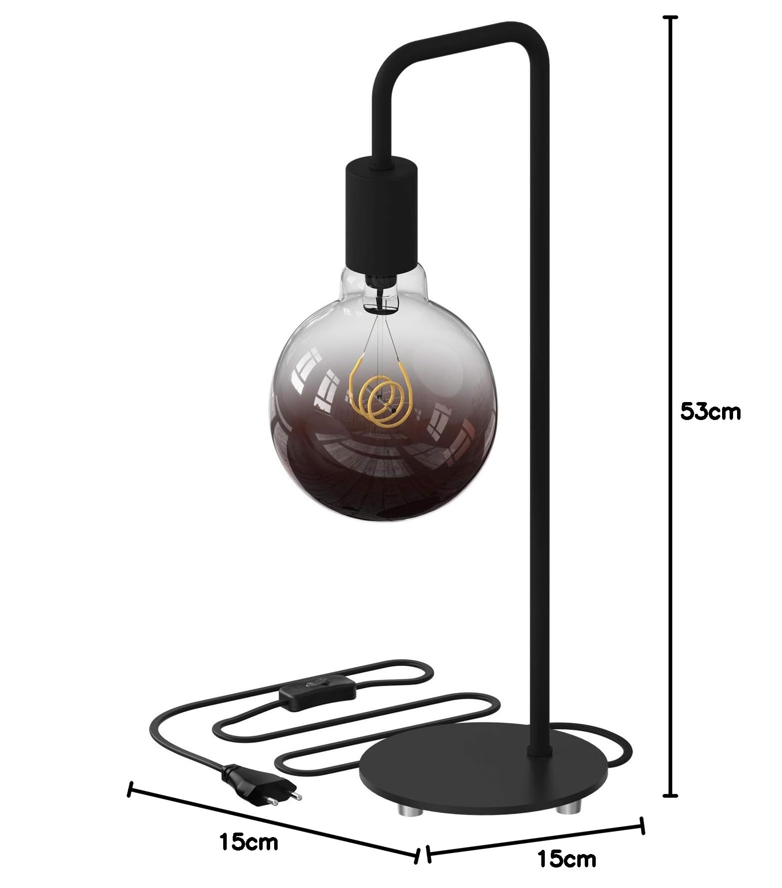 calex-u-line-tischleuchte-e27-schwarz-53-cm-ohne-leuchtmittel image 7